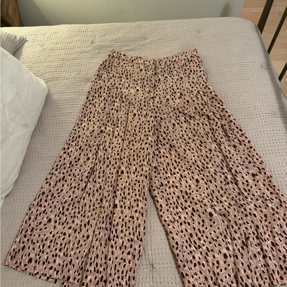 Anthropologie Dotted Cropped Pants
